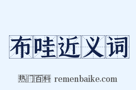 布哇近义词是什么意思的图片